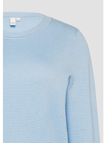 QS Strickpullover langarm in Blau