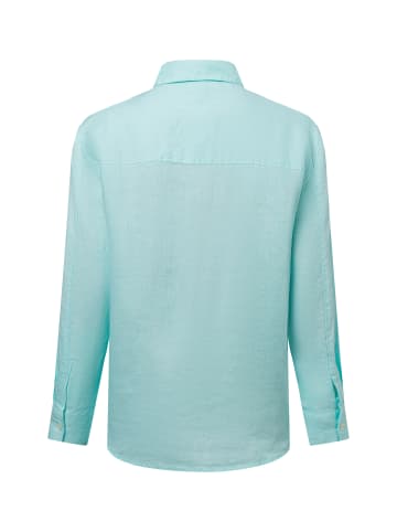 Marie Lund Leinenbluse in türkis - 0009