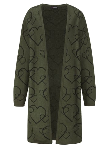 MIAMODA Strickjacke in olive