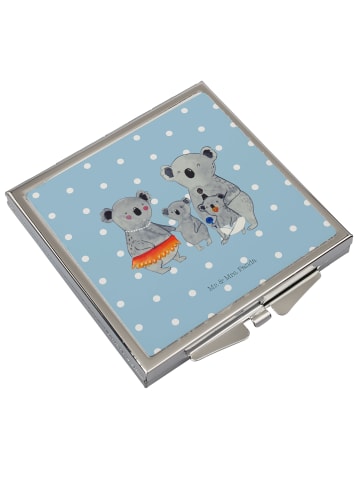 Mr. & Mrs. Panda Kosmetikspiegel Koala Familie ohne Spruch in Blau Pastell