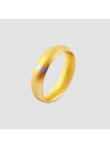 Adeliás Damen Ring aus Edelstahl in gold