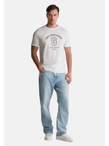 Gant Kurzarmshirt in beige