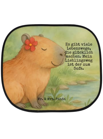 Mr. & Mrs. Panda sonnenschutz Capybara Blume Design mit Spruch in Weiß