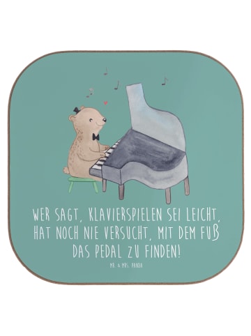 Mr. & Mrs. Panda Tisch-Untersetzer Klavier Herausforderung mit S... in Meeresbrise