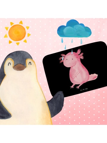 Mr. & Mrs. Panda Badteppich Axolotl Niedlich ohne Spruch in Schwarz