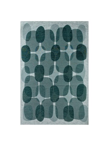 lola & moi Teppich Green Eggs in türkis