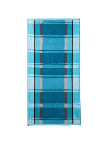 Erwin Müller Jacquard Handtuch 4er-Pack Ludwigsburg in petrol