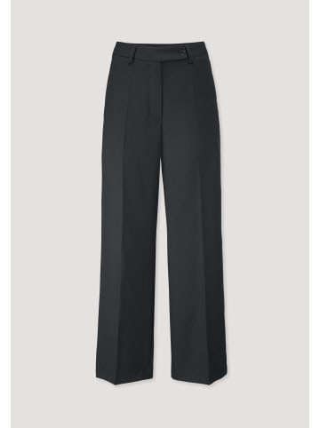Hessnatur Wollhose Straight Leg in schwarz