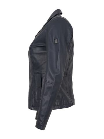 Otto Kern Lederjacke Lammnappa in Navy