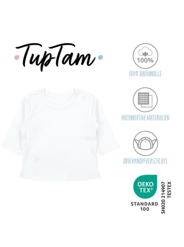 TupTam Baby Jungen Langarmshirt 5er Set in weiß
