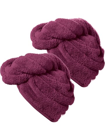 Erwin Müller Frottier Turban 2er-Pack in beere