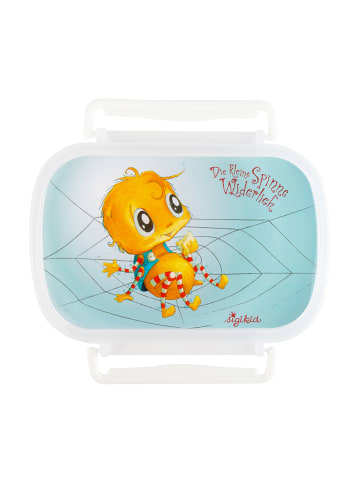 Sigikid Brotdose mit Bügelverschlüss Die kleine Spinne Widerlich in orange