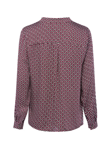 More & More Blusenshirt in bordeaux weiß - 0001