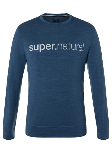 super.natural Merino Sweatshirt in dunkelblau