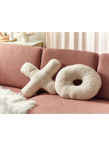 Beliani 2er-Set Dekokissen HESPERIS in Beige