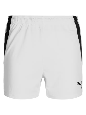 Puma Trainingsshorts TeamLIGA in weiß / schwarz