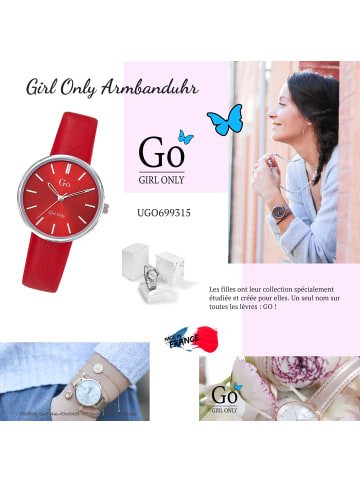 Girl Only Armbanduhr-Analog rot mittel (ca. 32mm) Girl Only GO