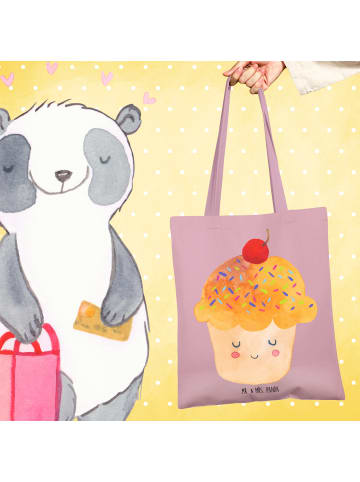 Mr. & Mrs. Panda Stoffbeutel Cupcake ohne Spruch in Rosa Pastell