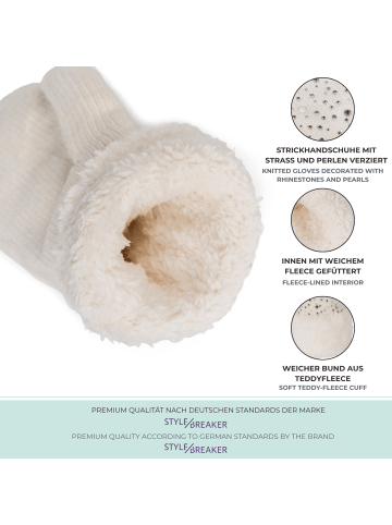 styleBREAKER Strick Fausthandschuhe in Schwarz