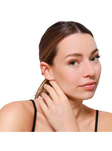 Steel_Art Earcuff Damen Lyra rose goldfarben in rosegoldfarben