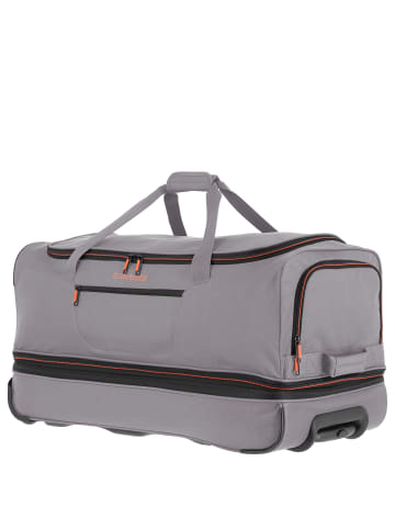 travelite Basics - Rollenreisetasche 98L 70 cm in grey/orange
