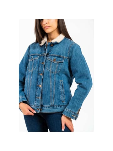 GAS Blau Baumwolle Denim Jacke