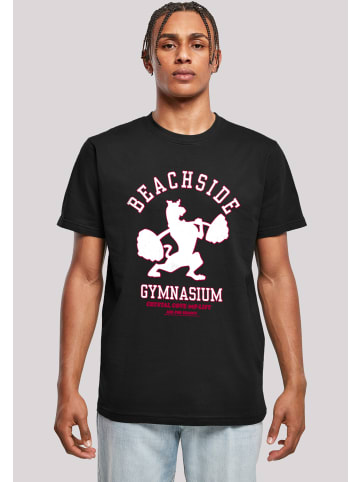 F4NT4STIC T-Shirt Scooby Doo Beachside Gym Lifting Bodybuilding in schwarz