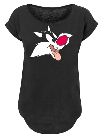 F4NT4STIC Long Cut T-Shirt Looney Tunes Sylvester' in schwarz