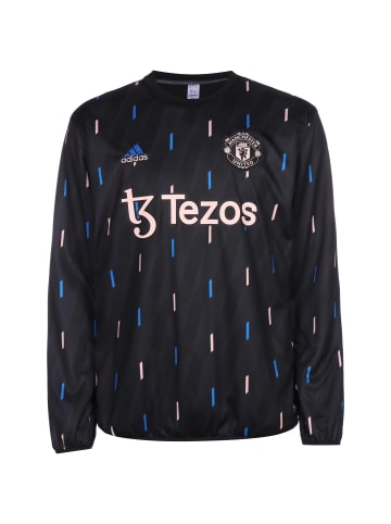 adidas Performance Trainingspullover Manchester United Pre-Match Warm in schwarz / blau