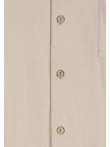 Urban Surface Kurzarm Hemd mit Brusttasche und Canvas Material in Beige-3