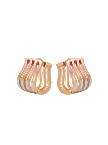 faina Women Huggie Earrings in Rose Gold
