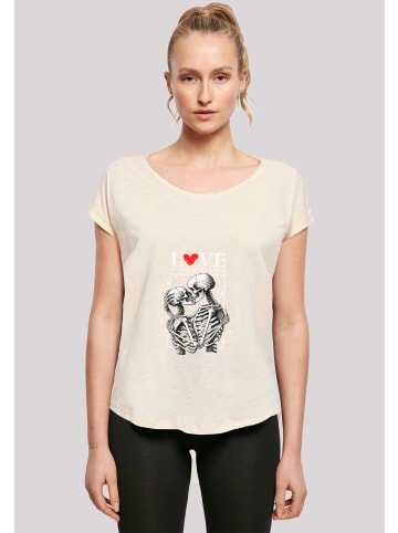F4NT4STIC Long Cut T-Shirt Love is all you need in Whitesand