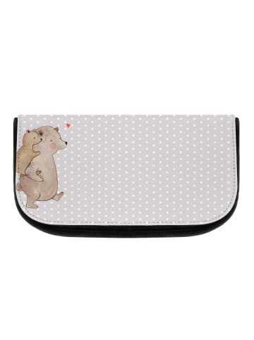 Mr. & Mrs. Panda Waschtasche Papa Bär ohne Spruch in Grau Pastell