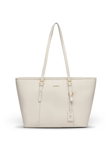 Lazarotti Bologna Leather Shopper Tasche Leder 35 cm in cream