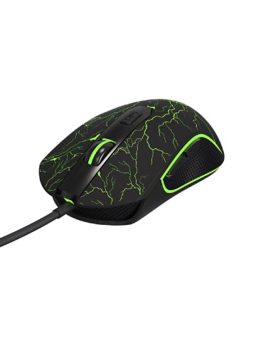 COFI 1453 Qware Gaming Maus – Eugene Modell mit 6 programmierbaren Tasten in Schwarz