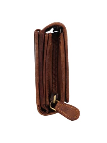 Greenburry Vintage Geldbörse Leder 17 cm in brown
