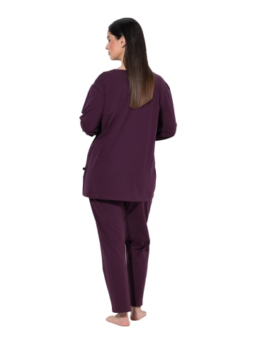 Ulla Popken Pyjama in dunkle pflaume