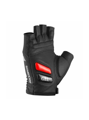 Rockbros Rockbros Fahrradhandschuhe mit Gel-Einsätzen Sporthandschuhe in Schwarz
