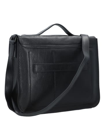 The Bridge Ettore Aktentaschen Messenger Leder 38 cm Laptopfach in nero