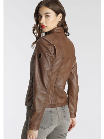 H.I.S. Lederjacke in cognac