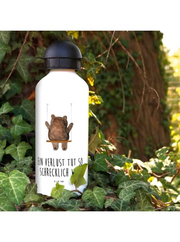 Mr. & Mrs. Panda Trinkflasche Bär Schaukel mit Spruch in Weiß