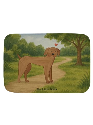 Mr. & Mrs. Panda Badvorleger Hund Dogge Design ohne Spruch in Weiß