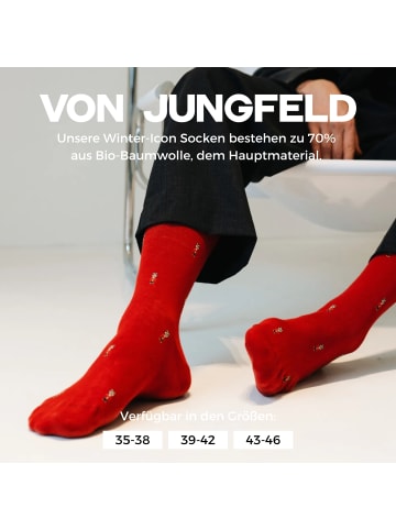 von Jungfeld Signature Icons mit Weihnachtsmotiven in Nutcracker Ruby Red
