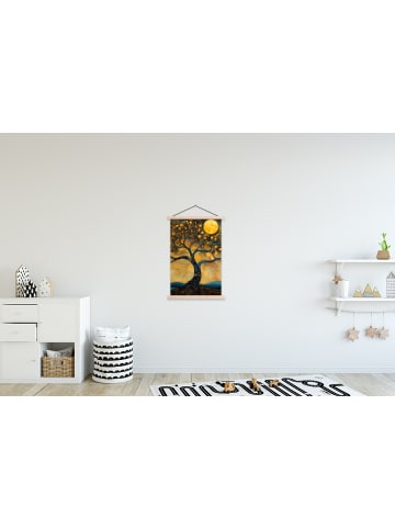 MuchoWow Poster mit Leiste Vollmond