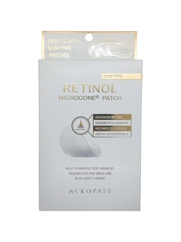 Acropass Anti-Aging-Patch Retinol Microcone Patch Slim Type, 6 St