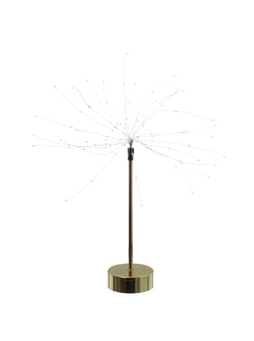 MARELIDA LED Stern Feuerwerk Dekoleuchte stehend H: 50cm in gold