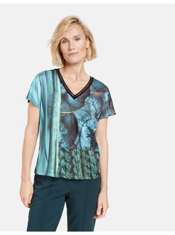 Gerry Weber T-Shirt 1/2 Arm in Grün Druck