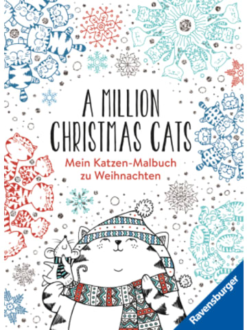 Ravensburger Verlag GmbH Buch - A Million Christmas Cats: Mein Katzen-Malbuch zu Weihnachten