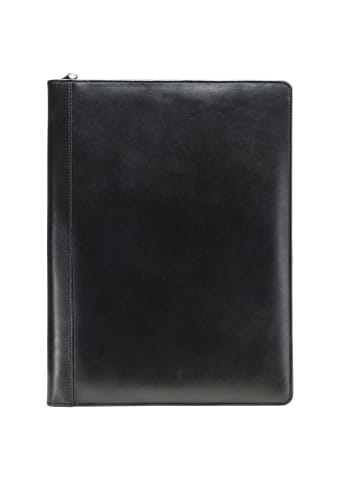 Esquire Eco Schreibmappe Leder 24 cm in schwarz