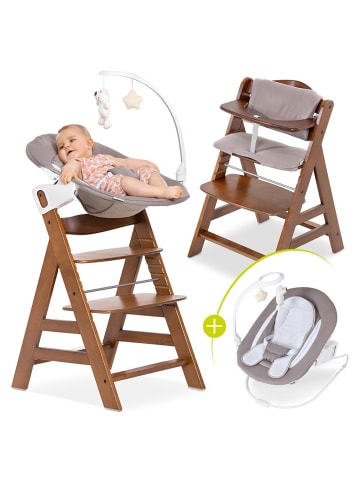 Hauck Alpha Plus Walnut Newborn Set Deluxe - 4-tlg. in braun,beige